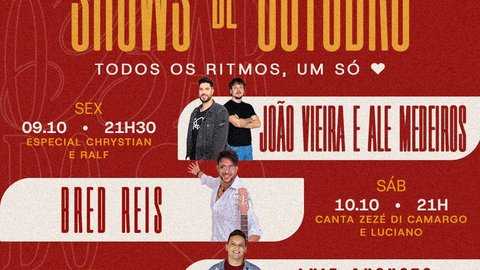 Show com João Vieira e Ale Medeiros