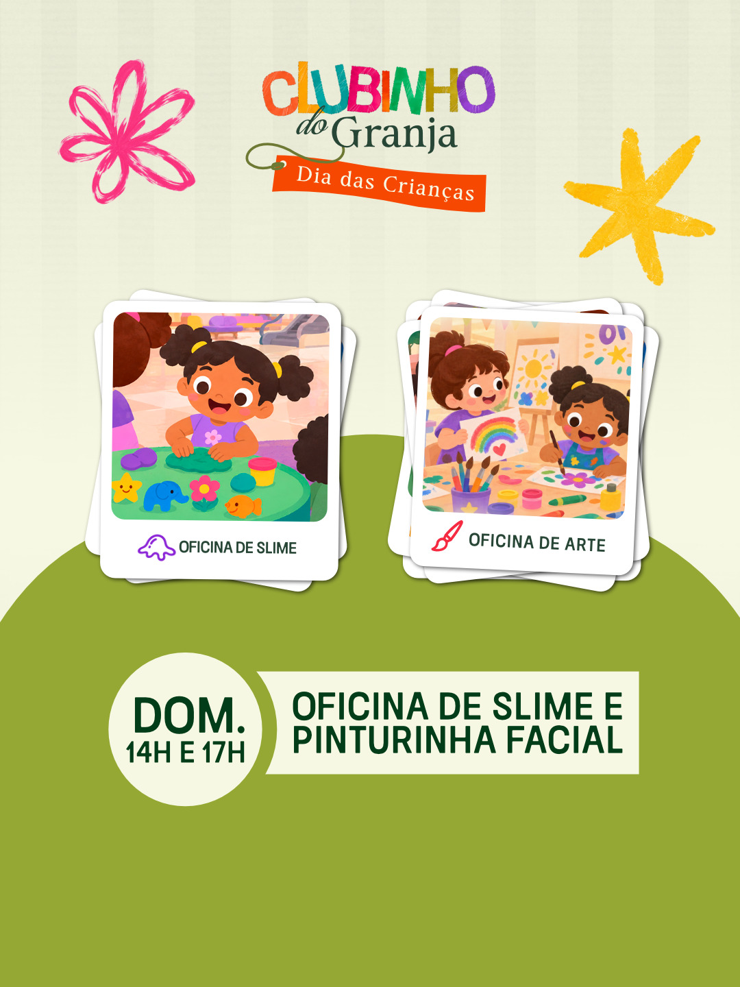 Oficina de Slime e Pinturinha Facial