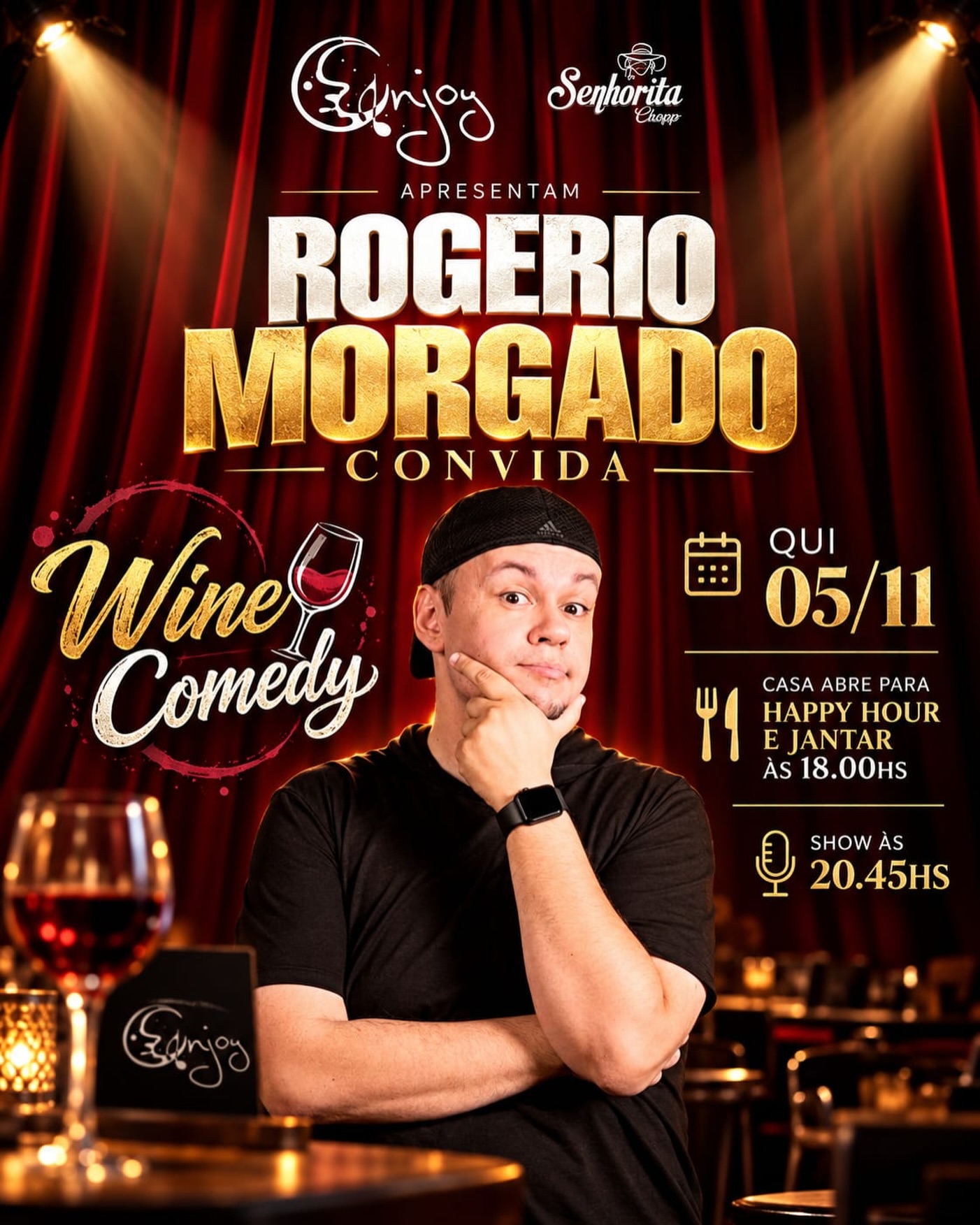 Wine Comedy com Rogério Morgado