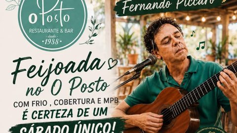 Feijoada no O Posto com MPB ao vivo