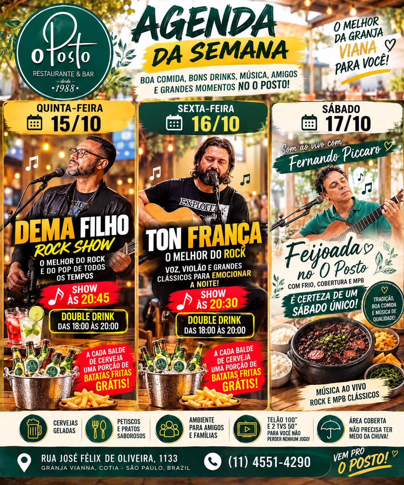 Feijoada no O Posto com Fernando Piccaro