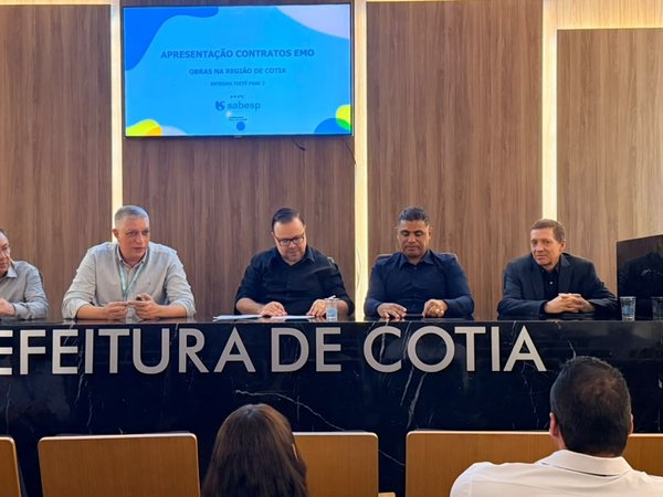 Sabesp apresenta à Prefeitura de Cotia plano de R$ 1 bilhão em obras de saneamento