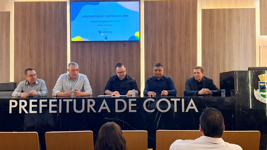 Sabesp apresenta à Prefeitura de Cotia plano de R$ 1 bilhão em obras de saneamento