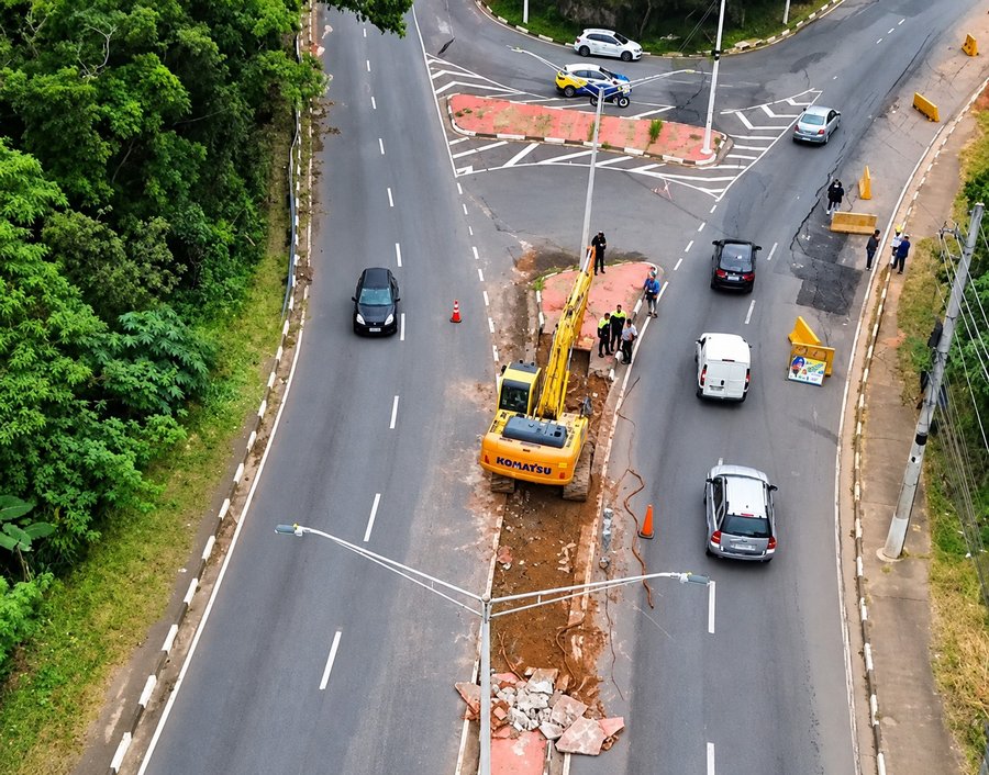 Estrada de Caucaia tem alterações no tráfego devido problemas de solo