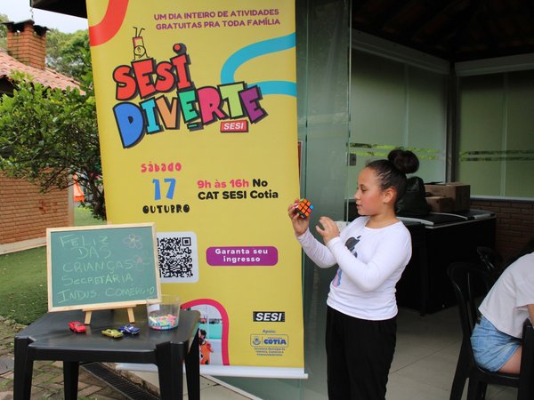 SESI Diverte reúne crianças e famílias em dia de lazer e cultura em Cotia